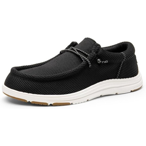 〽️Men\'s Black/White Bruno Marc Arch Support Casual Loafers Comfortable Shoes main image 4